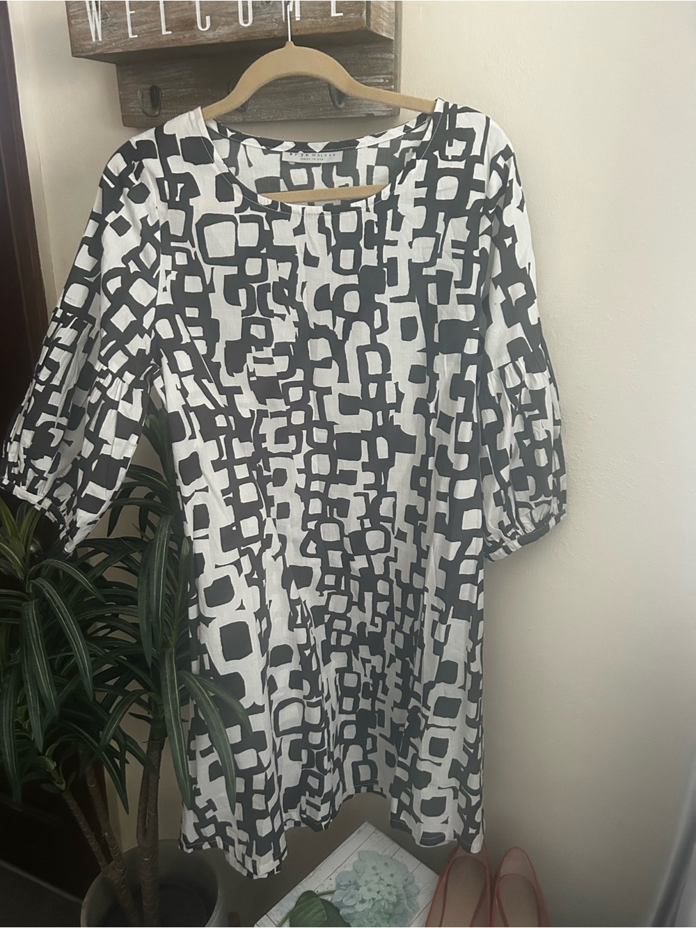 Bryn Walker Lagenlook Shift Tunic Dress Size Large